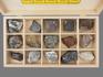 Коллекция рудных полезных ископаемых (15 образцов, состав №1) в деревянной коробке, 14637, фото 2