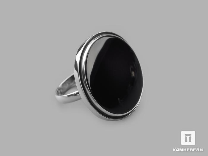 Кольцо из чёрного агата, 14837, фото 1