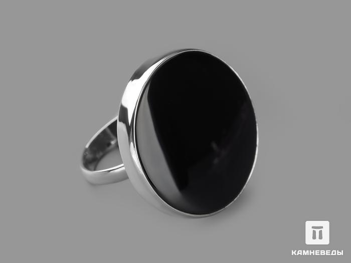 Кольцо из чёрного агата, 14839, фото 1