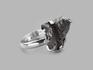 Кольцо с метеоритом Сихотэ-Алинь, 1,6х1,5 см, 14902, фото 1