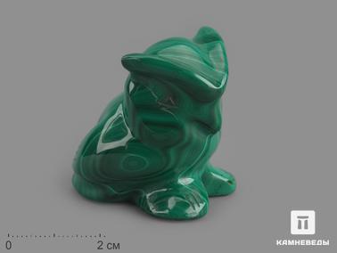 Малахит. Сова из малахита, 4х3,8х3 см