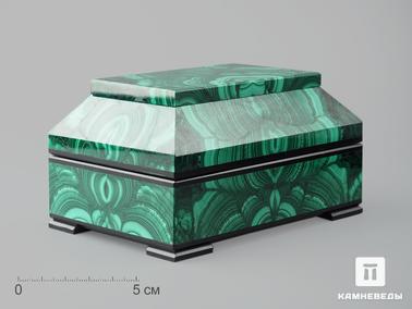 Малахит. Малахитовая шкатулка, 13х9х7 см