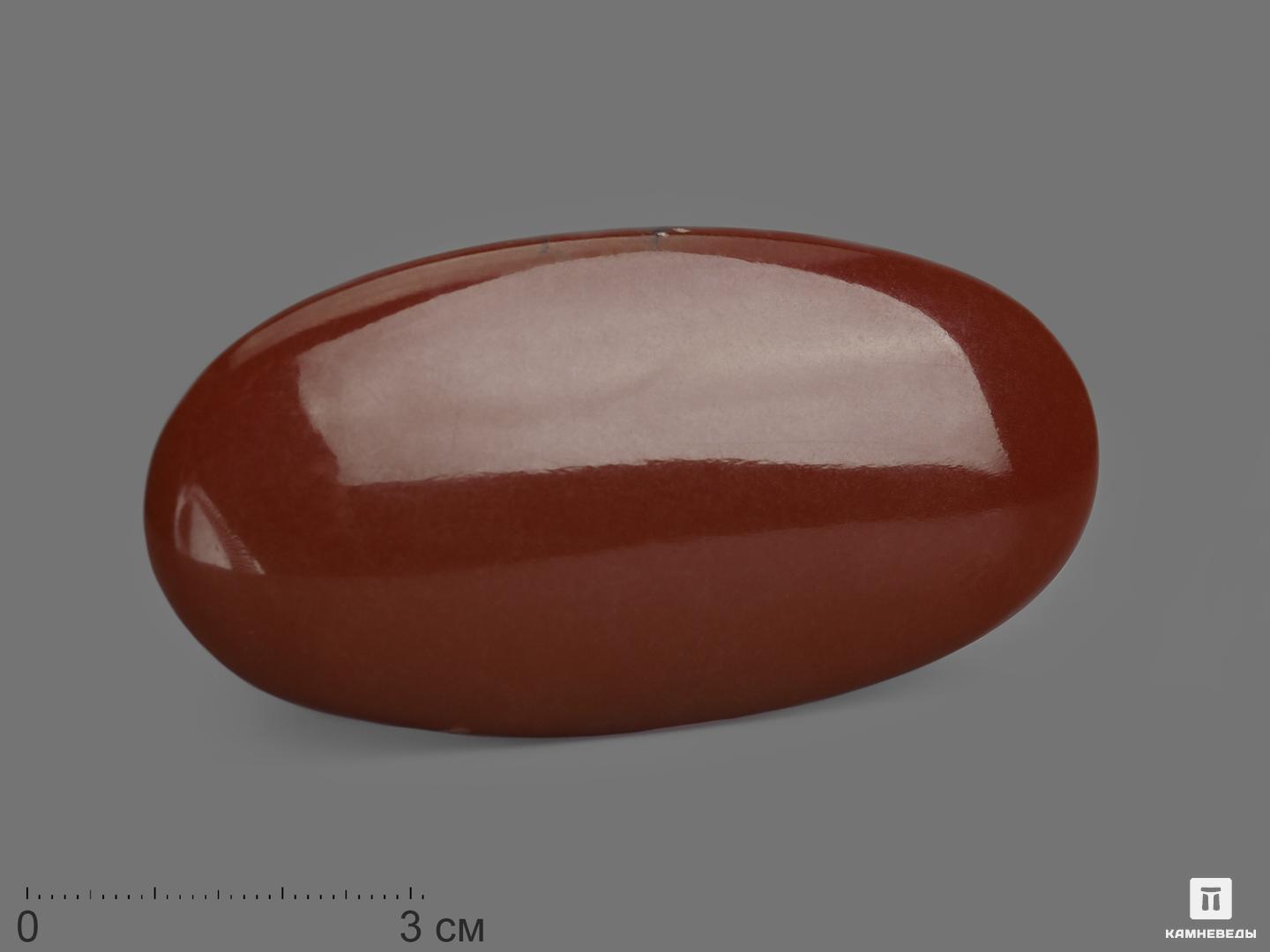 Ангидрит, полированная галька 8,1х4х1,8 см, 15160, фото 1