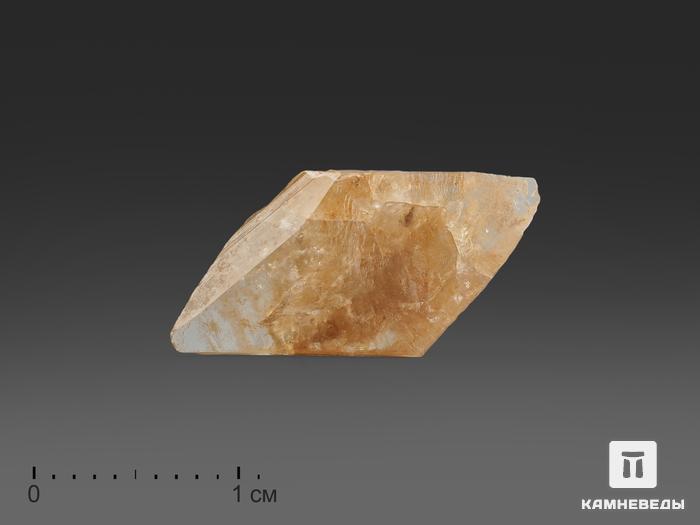 Гергейит, кристалл в пластиковом боксе, 2х1х0,4 см, 15275, фото 2
