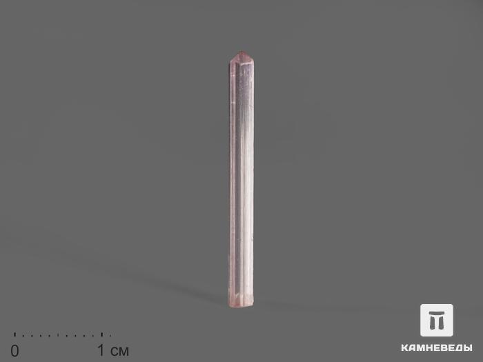 Турмалин (рубеллит), кристалл 2,9х0,3х0,2 см, 13951, фото 1