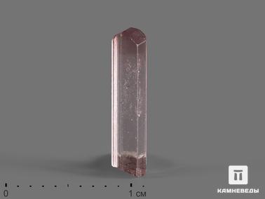 Турмалин, Рубеллит. Рубеллит (турмалин), кристалл 1,2х0,3х0,2 см