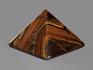 Пирамида из тигрового глаза с гематитом, 5х5х3,5 см, 20-26, фото 1
