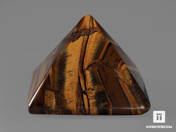Пирамида из тигрового глаза с гематитом, 5х5х3,5 см, 20-26, фото 2