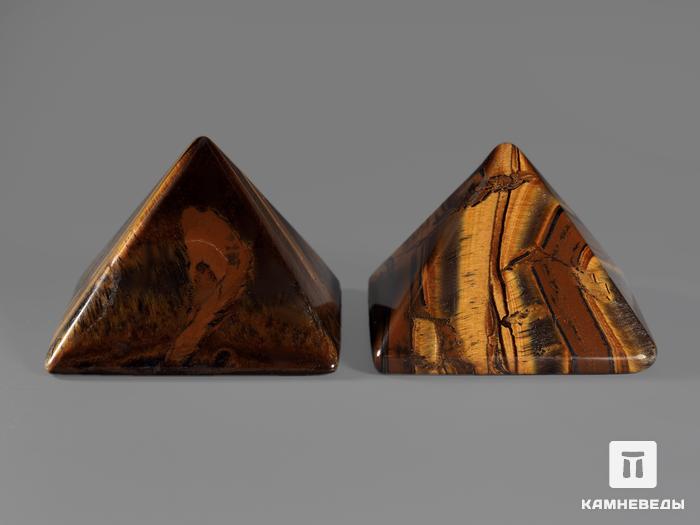 Пирамида из тигрового глаза с гематитом, 5х5х3,5 см, 20-26, фото 3