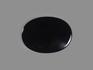 Агат чёрный (чёрный оникс), кабошон 25х18 мм, 10704, фото 2