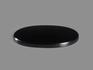 Агат чёрный (чёрный оникс), кабошон 25х18 мм, 10704, фото 3