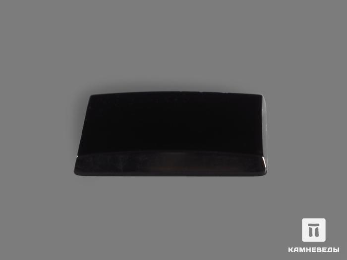 Агат чёрный (чёрный оникс), кабошон 16х12 мм, 12287, фото 2