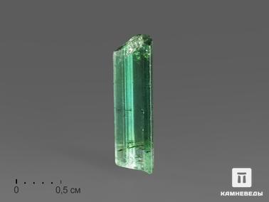 Турмалин, Верделит (зелёный турмалин). Турмалин (верделит), кристалл 1,8х0,5х0,3 см