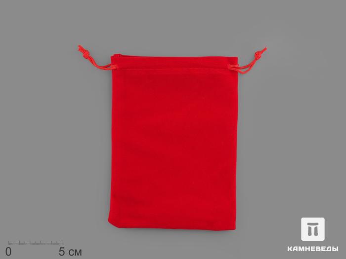 Мешочек бархатный, красный 16х12 см, 15444, фото 1