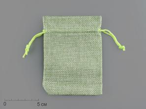 Мешочек зелёный «льняной», 12х9 см