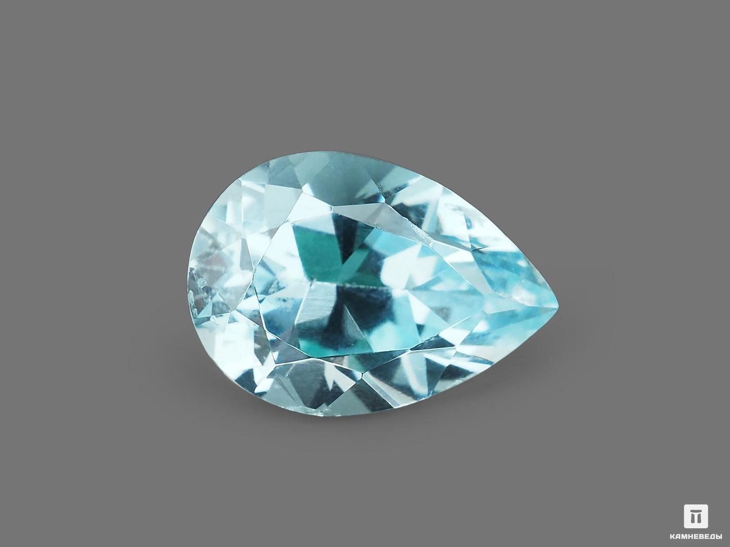 Топаз голубой, огранка 10х7х5,5 мм (2,52 ct) umcho овал нано небесно голубой топаз драгоценный камень клип серьга