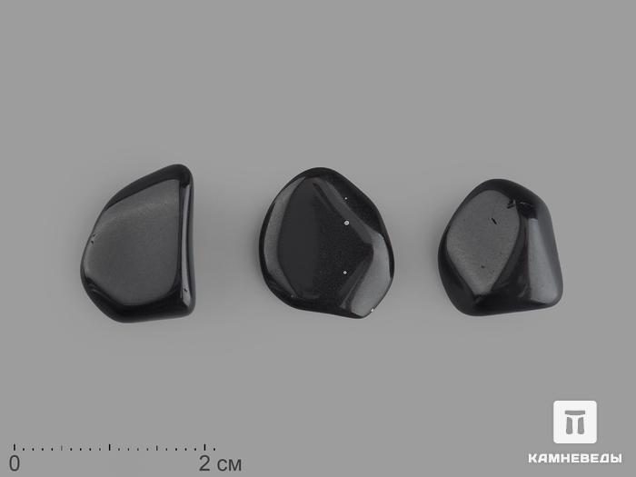Обсидиан чёрный, галтовка 1-1,5 см, 12-55/7, фото 1