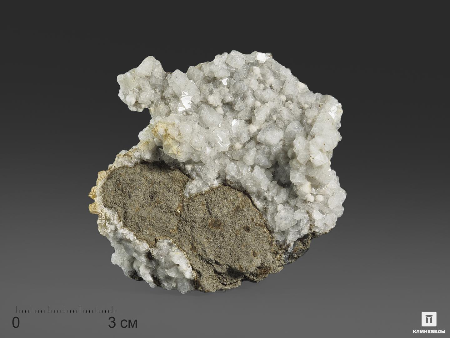 Шабазит-Ca с томсонитом-Са, 8,8х7,6х2,7 см
