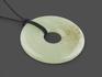 Кулон диск из светлого нефрита, 4,4х0,5 см, 40-114/28, фото 1