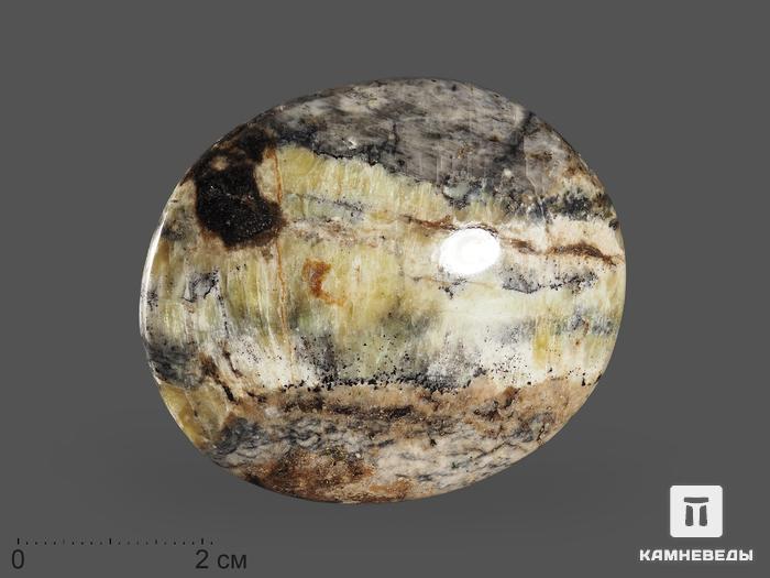 Канкринит, полированная галька 5,5х4,8х1,6 см, 15726, фото 1