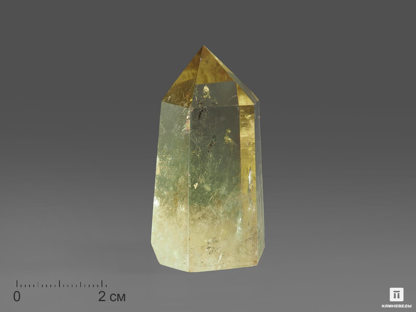 Цитрин в форме кристалла, 6-9 см (50-60 г)