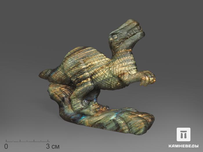Динозавр из лабрадора, 9х7х1,5 см, 16077, фото 1