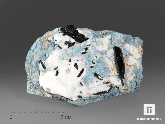 Нептунит, кристаллы на породе 7,4х4,7х3 см, 16368, фото 1
