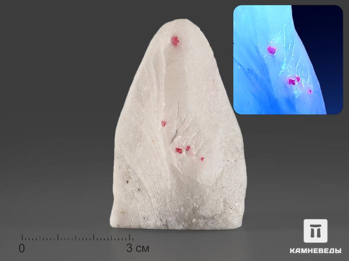 Шпинель красная на кальците, 6,1х4х2,6 см, 16171, фото 2