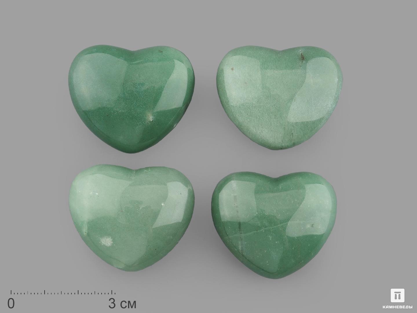 

Сердце из зелёного авантюрина, 4х3