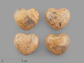 Сердце из песочной яшмы, 4х3,5х2 см