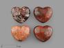 Сердце из красной яшмы, 4х3,5х2 см, 16350, фото 1
