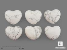 Сердце из магнезита, 4х3,5х2 см