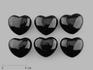 Сердце из чёрного агата (чёрного оникса), 4х3,5х2 см, 16341, фото 1