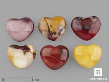 Сердце из яшмы австралийской (мукаита), 4х3,5х2 см