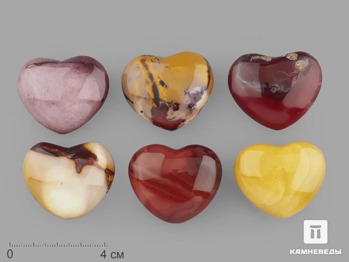Сердце из яшмы австралийской (мукаита), 4х3,5х2 см, 16342, фото 1