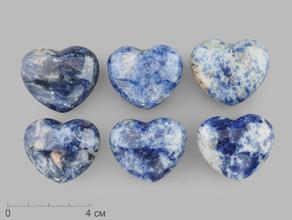 Сердце из содалита, 4х3,5х2 см