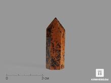 Обсидиан коричневый в форме кристалла, 4,5-5 см