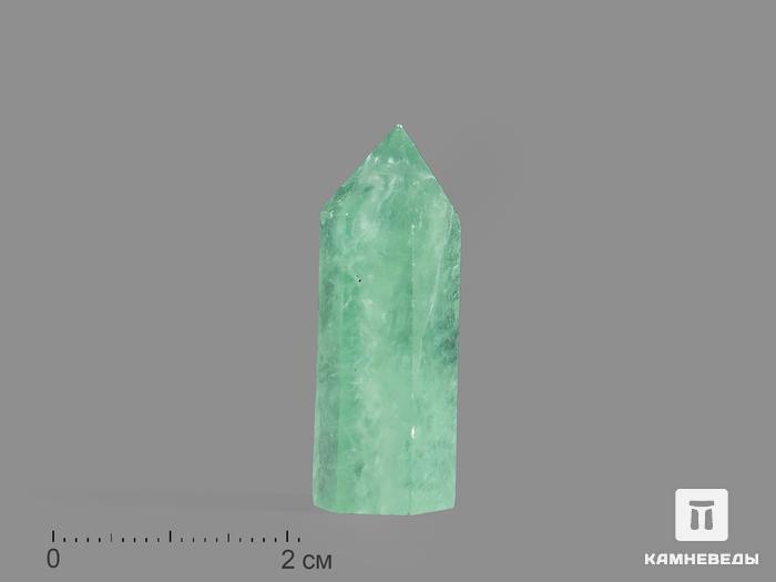 Флюорит зелёный, полированный в форме кристалла, 4-5 см, 16720, фото 1