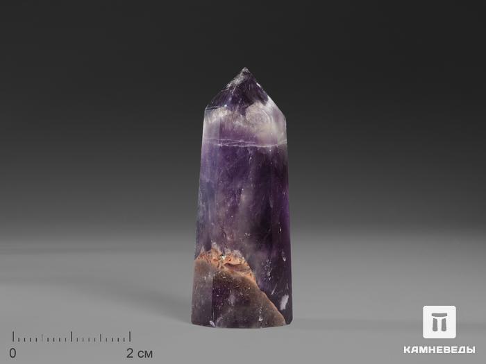 Аметист шевронный в форме кристалла, 4-5 см, 16724, фото 1