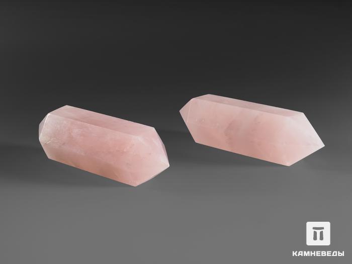 Розовый кварц в форме двухголового кристалла, 5,5-6 см (25-30 г), 16729, фото 2