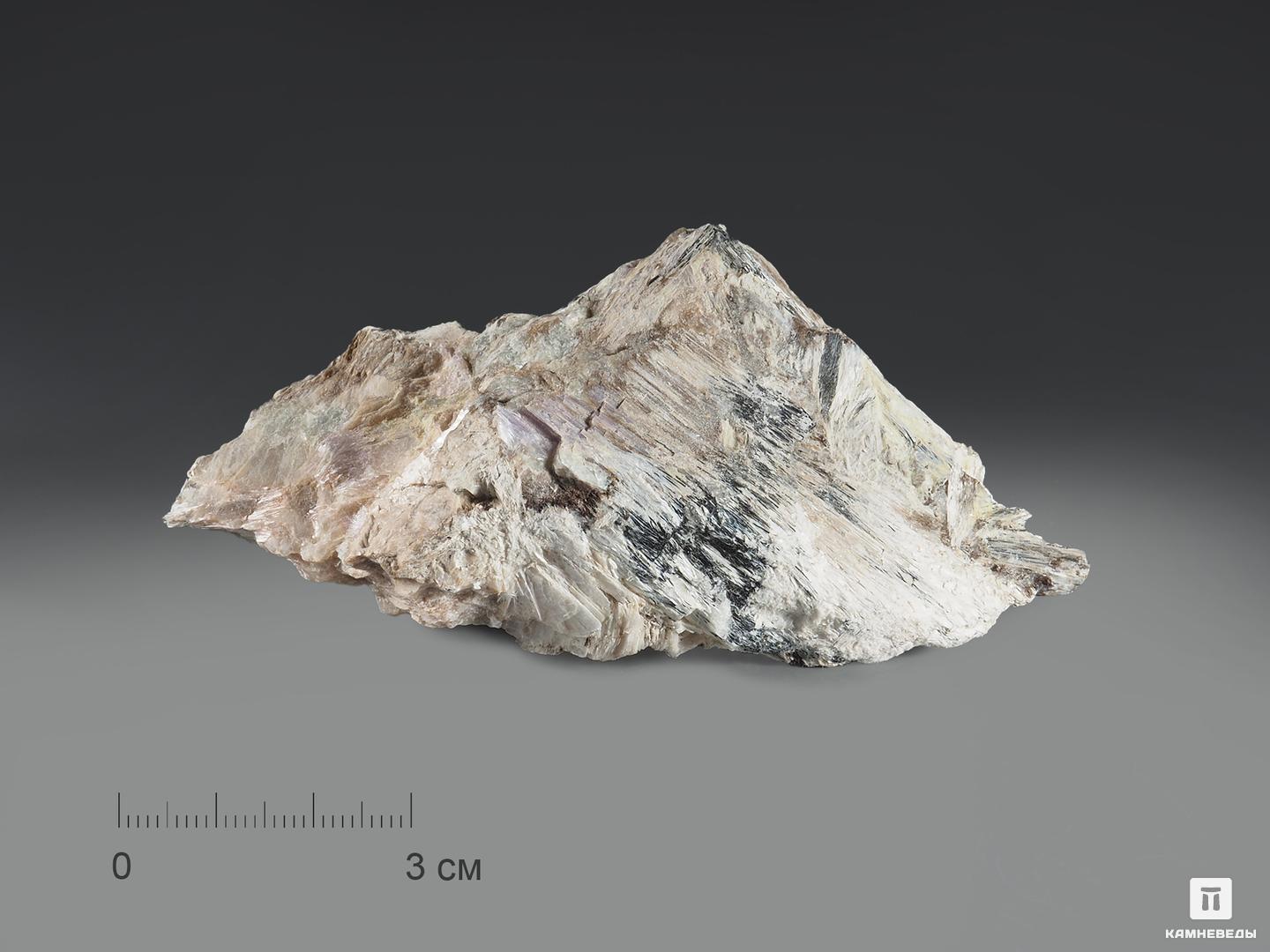 Федорит с чароитом, тинакситом и эгирином, 9,7х4,3х2,9 см