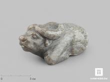 Фигурка «Бык» из дендритового нефрита, 8,8х4,5х3,8 см