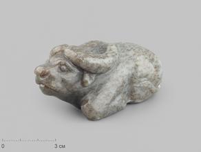 Фигурка «Бык» из дендритового нефрита, 8,8х4,5х3,8 см