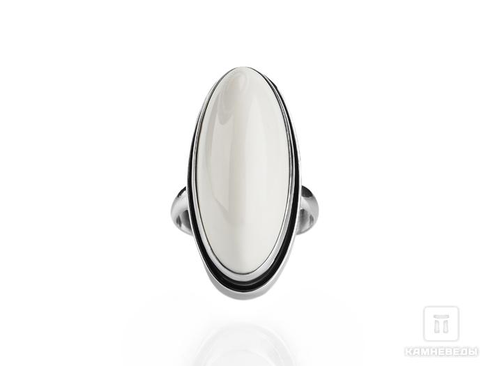 Кольцо с белым опалом (кахолонгом), 16261, фото 2