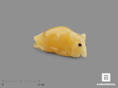Янтарь. Крыса из янтаря, резьба 4,4х1,6х1,4 см