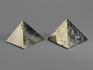 Пирамида из пирита, 5,3х5,2х4 см, 16810, фото 2