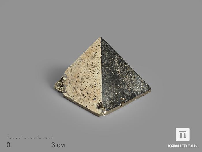 Пирамида из пирита, 5,4х5,3х4,2 см, 16813, фото 1