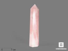 Розовый кварц в форме кристалла, 30х6,6х6,5 см