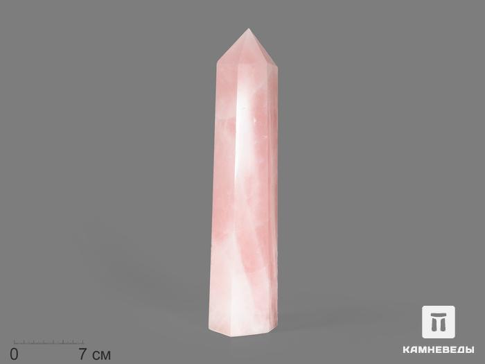 Розовый кварц в форме кристалла, 30х6,6х6,5 см, 16692, фото 1
