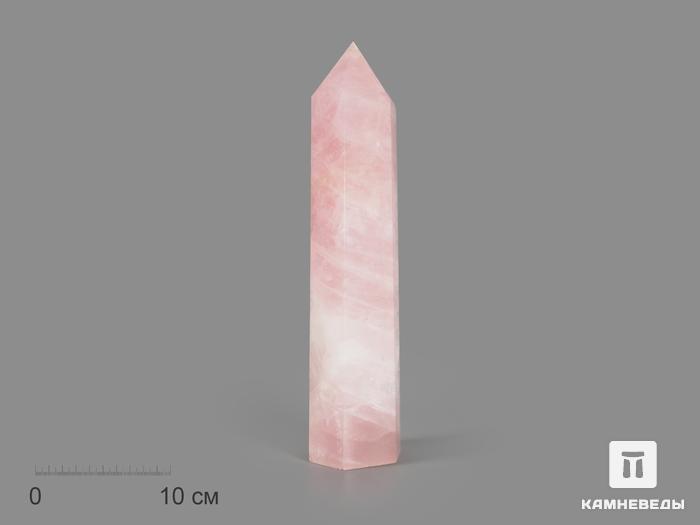 Розовый кварц в форме кристалла, 31х7,5х6,4 см, 16693, фото 1